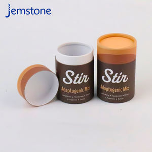 Écologique personnalisé logo cercle papier peut boîte de papier thé papier tube emballage - Product Image 5