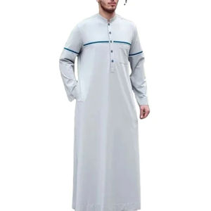 Stylish and Comfortable Traditional <b>Men's</b> <b>Thobe</b> with Hood - Perfect <b>for</b> Casual, Formal, and Cultural Events - Product Image 5