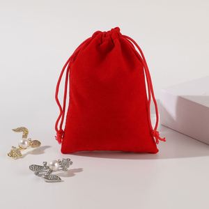 Wholesale Factory Direct Blue Velvet Drawstring <b>Bags</b> Jewelry Coin Pouch for <b>Wedding</b> <b>Gift</b> Dice Packaging - Product Image 3