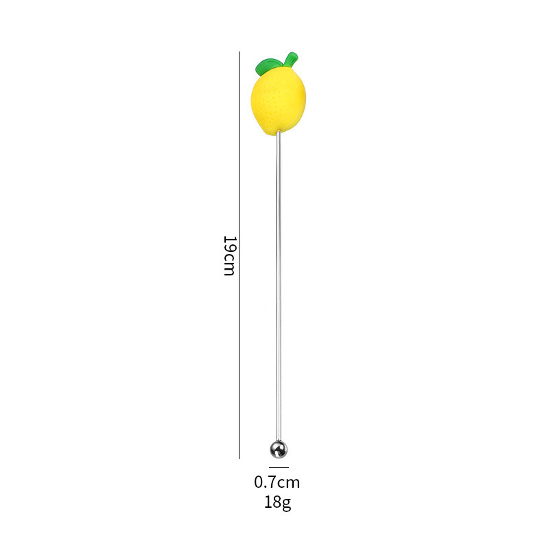 304 material 19cm limón revolviendo palo [plata]