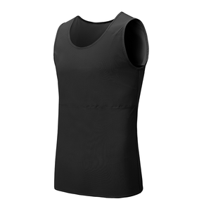 Tomboy Lesbian Vest Long Chest Binder Tank Top Built-in Undershirt Cotton S-6XL - Foto 12