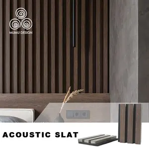 MUMU جودة عالية الحيوانات الأليفة منحني Akupanel الصوت الناشر 3D الخشب الكسوة عازل للصوت الصوتية ألواح للحائط