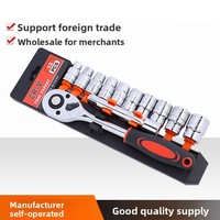 Ensemble complet de clés à cliquet et douilles, outils de réparation pour voiture et maison, double usage, accès rapide