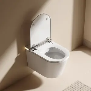 Yeni gelenler duvara monte Wc akıllı tuvalet otomatik kızarma entegre akıllı tuvalet akıllı