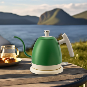 غلاية كهربائية ذكية محمولة للسفر سعة 1 لتر باللون الوردي للتحكم في درجة الحرارة لتحضير القهوة - Product Image 2