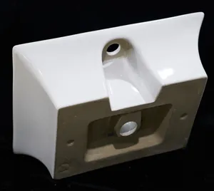 Factory Customized White Square Ceramic Hotel Homes Sanitary Wares Art Hand Wash Basin