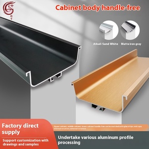 Moderne L-Vorm Verborgen Pull Voor Badkamer Garderobe Lade Woonkamer Meubels Accessoire Aluminium Profiel Hardware - Product Image 5