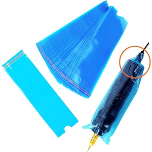 100 Bolsas Autoadhesivas para Máquinas de Tatuaje, Color Rosa y Negro, Desechables, para Uso Profesional en Salones y Estudios de PMU - Product Image 1