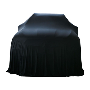 Precio de fábrica, tamaño personalizado, tela lisa transpirable, cubierta elástica de seda <span class=keywords><strong>para</strong></span> exposición de coches, cubierta <span class=keywords><strong>para</strong></span> coche - Product Image 4