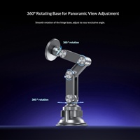 Nouveau support de téléphone populaire à ventouse, pliable, rétractable, anti-tremblement, rotation à 360°, support de bureau en PC, support de voiture portable