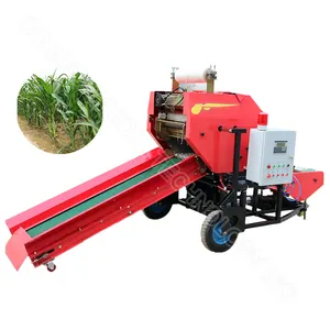 Small roll hay silage baler and wrapper machine