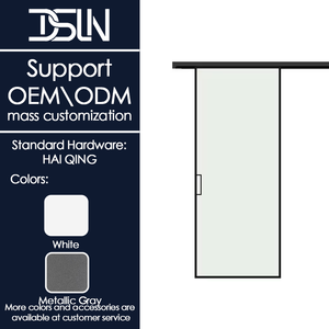 Porte coulissante à poche dissimulée personnalisable au design moderne et fin, idéale pour un style minimaliste et gain de place pour bureau, maison ou salle de bain - Product Image 2