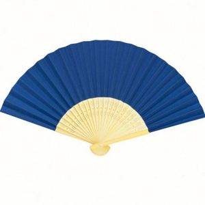 Éventail pliant en bambou peint personnalisé chinois 2023, cadeau écologique pour mariage avec sac en organza - Product Image 5