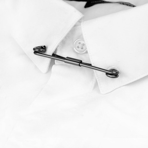 Alfileres de cuello de moda al por mayor de fábrica, barra de cuello de corbata, accesorios de metal para camisa de hombre - Product Image 4