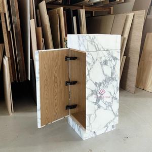 ויולה שיש קלקאטה מודרנית ויולה שיש עם ארון אלון ומגירות גדולות עבור חדר אמבטיה עכשווי - Product Image 6