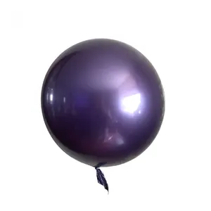 De Metal de color de cromo fiesta globo redondo globo proveedor