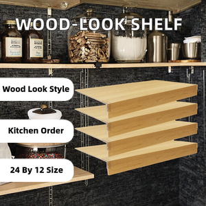 Revestimientos Autoadhesivos para Estantes con Aspecto de Madera Moderna, Rectangulares, de 24x12 Pulgadas, Organización de Cocina, Cubiertas de PVC para Estantes de Despensa - Product Image 2