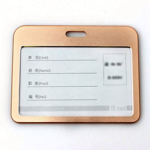 High Quality Aluminum Alloy Name Badge and ID <b>Card</b> Holder for Business Use - Product Image 3