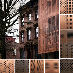Panneau mural en métal perforé sur mesure, écran en maille d'acier inoxydable, revêtement de façade pour l'extérieur des bâtiments - Product Image 1