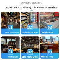 Machine à neige et à slush commerciale, à un, deux ou trois cylindres, avec système de nettoyage automatique et système d'exploitation intelligent