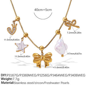 度假可爱甜美圣诞树魅力不锈钢镀金吊坠时尚饰品项链女批发 - Product Image 6