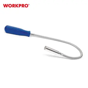 WORKPRO Alat Pickup Magnetik Fleksibel 23 ", untuk Menangkap Barang Logam W113002 203G Fleksibel dan Dapat Ditekuk