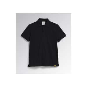 DIADORA UTILITY-702,177955-80013/3XL Polo negro de manga corta en piqué de algodón orgánico CAMISETAS Y POLOS DE TRABAJO - Product Image 1
