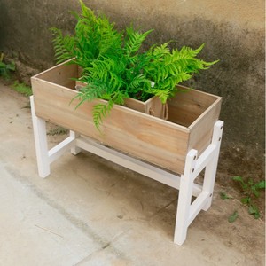 Multi Tiered Solid Wood Plant Stand Natural Color Indoor Outdoor Balcony Floor Standing <b>Stepped</b> Planter For Flower Green Plant - Product Image 2