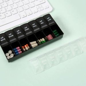 Pastillero Semanal de Gran Capacidad para 7 Días, AM/PM, de PP de Grado Alimenticio, a Prueba de Niños, Multicolor, Organizador de Tabletas para Uso Matutino y Nocturno - Product Image 3
