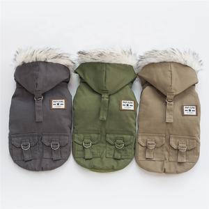 Venta al por mayor perro mascota ropa para mascotas suministros <span class=keywords><strong>2020</strong></span> otoño ropa de invierno nuevas sudaderas con capucha de moda guapo abrigo de algodón ropa de perro pequeño - Product Image 3