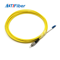 Cable de Fibra Óptica Monomodo Simplex FTTH FTTX de 100G LC a FC ST PC UPC APC, Amarillo, LSZH, PVC, 2.0/3.0 mm, para Redes WiFi
