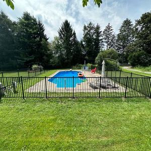 Kit <span class=keywords><strong>de</strong></span> clôture <span class=keywords><strong>de</strong></span> piscine modulaire à assembler soi-même, sections en alliage d'aluminium, portable, barrière d'isolation temporaire pour <span class=keywords><strong>jardin</strong></span>, robuste, 8 pieds - Product Image 2