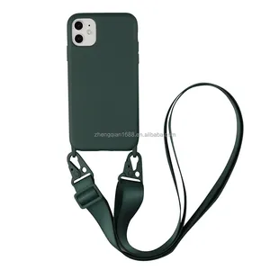 Necklace Chain Strap Smartphone Cross Body Mobile Phone Case For iphone 14 13 12 11 pro xs max 7 8 plus Accessories