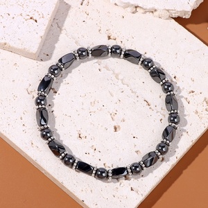 Nouvelle arrivée aimant d'énergie hématite torsion perles étirement épissure naturel multicolore oeil de tigre pierre Bracelet pour hommes - Product Image 4