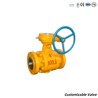 Vanne à boisseau sphérique OEM haute pression en acier inoxydable duplex WCB CF8M FC200, pneumatique, hydraulique, électrique, haute température