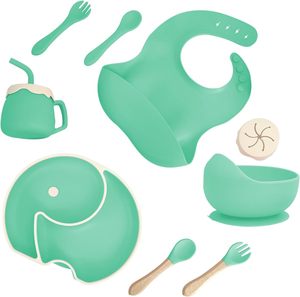Vichi OEM/Odm Kids Dining Free Baby Feeding Set Baberos Platos Cuencos Cucharas Suministros para bebés Accesorios para niños <span class=keywords><strong>Productos</strong></span> de silicona para bebés - Product Image 3
