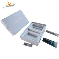 Coffret cadeau de nettoyant visage et sérum cosmétique de luxe personnalisé, emballage en carton rigide avec impression de logo