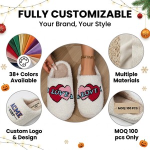 Ciabatte Personalizzabili Natalizie e <span class=keywords><strong>di</strong></span> Halloween, Idea Regalo <span class=keywords><strong>di</strong></span> Alta <span class=keywords><strong>Qualità</strong></span> per la Casa, <span class=keywords><strong>Pantofole</strong></span> Pelose da Interno - Product Image 1