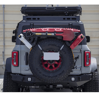 Aluminium Plus Steel New Style 4x4 Universal Car Parts Spare Tire Rack Cargo Basket Storage Boxes Pneu de secours universel