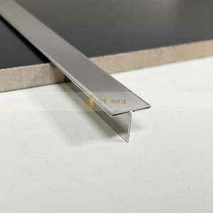 T Shape Metal Stainless Steel Transition Strips Corner <b>Tile</b> Trim Waterproof Durable Bathroom Molding Edge for Apartment - Product Image 3