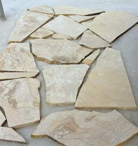 Dalles de <span class=keywords><strong>pierre</strong></span> naturelle en ardoise, grandes et irrégulières, pour revêtement de sol extérieur, allées de jardin, pavés de <span class=keywords><strong>pierre</strong></span> beige pour aménagement paysager - Product Image 3