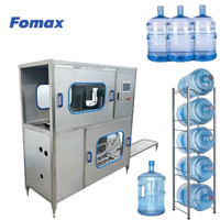 Machine de remplissage d'eau en fût de 5 gallons de haute précision, machine automatique de lavage, remplissage et bouchage d'eau en fût