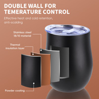 Verre à vin isotherme à double paroi personnalisé en usine, verre à whisky en acier inoxydable avec moule à glace en forme de hockey sur glace