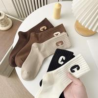 Chaussettes de sport tricotées pour femmes, respirantes, absorbant la sueur, pour usage quotidien, automne et hiver