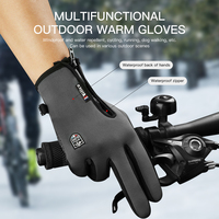 Gants de ski unisexes Vilico, sportifs, chauds, respirants, pour l'hiver, cyclisme, coupe-vent, imperméables, écran tactile, snowboard, fermeture éclair