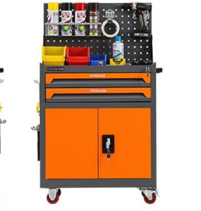 Armoire à outils métallique multifonctionnelle mobile robuste pour atelier de réparation automobile avec tiroirs, chariot à main compact personnalisable SS-GJGC - Product Image 1