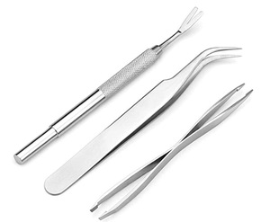 Thiết lập của nhựa bọ chét Móc & đánh dấu Remover <span class=keywords><strong>Twister</strong></span> công cụ Pet grooming Flea Clip Remover phải-có cho chăm sóc vật nuôi - Product Image 6