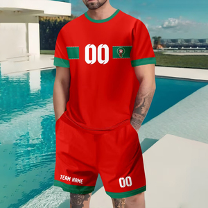 Maglia <span class=keywords><strong>da</strong></span> <span class=keywords><strong>Calcio</strong></span> Personalizzabile per <span class=keywords><strong>Uomo</strong></span>, 100% Poliestere Traspirante ad Asciugatura Rapida, Set con Logo e Motivo Stampabili Gratuitamente - Product Image 4