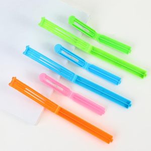 Custom Color Logo Eco-Friendly Kitchen <b>Bag</b> Clothes <b>Pegs</b> PP Material Plastic Food Sealer Clips Printing Available Trend Brand - Product Image 3