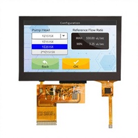Panel LCD Táctil Capacitivo de 4.3 Pulgadas, Alto Brillo 500-1000cd/m2, IPS TFT, Resolución 480x272, Interfaz RGB-40PIN, Táctil